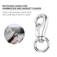 thumbnail image 6 of FRCOLOR Swivel Swing Hanger Rotating Hook Silver Metal Hanging Accessories for Outdoor Survival 1Pack, 6 of 6