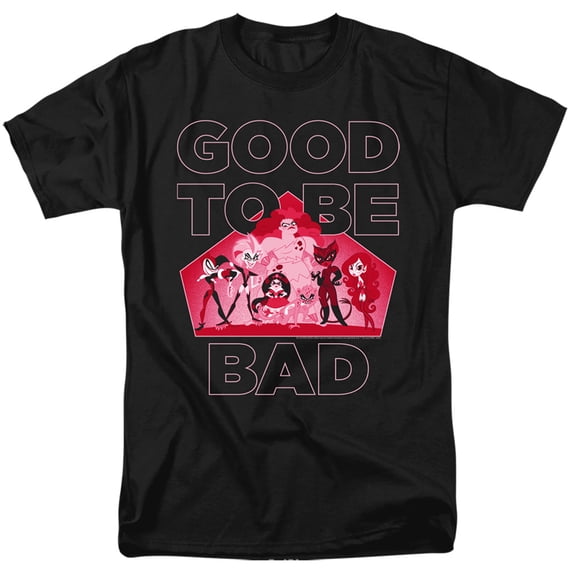 Dc Superhero Girls/Good To Be Bad S/S Adult 18/1 Black