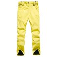 thumbnail image 5 of Men's Skiing Bibs, Waterproof Windproof Insulated Bib Overalls Athletic Fit Ski Snow Outdoor Jumpsuits Yellow,3XL, 5 of 6