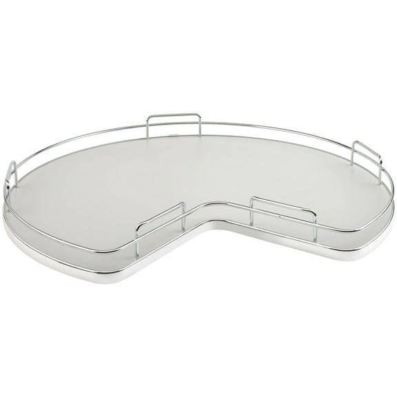 Rev-A-Shelf 53-401-32Bs-1 Contemporary Single 1 Shelf 32" Kidney Shaped Lazy Susan - Grey