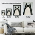 thumbnail image 3 of Artery8 Cute Black White Tuxedo Cat Lover Pet Painting Living Room Art Print Framed Poster Wall Decor 12x16 inch, 3 of 3