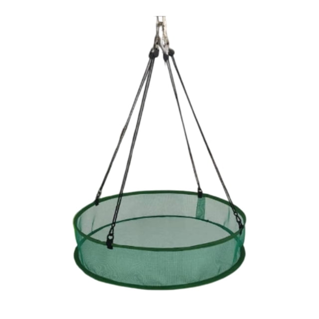 Bandeja para recoger semillas de pájaros, aro para semillas, práctico, reduce el desperdicio, fiable, aro colgante, accesorio de jardín para comedero Verde