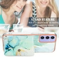 thumbnail image 5 of TECH CIRCLE Stylish Case for Samsung Galaxy A05 (6.7") - Premium TPU/PU Leather Phone Case [Built-in Wallet Feature] Lightweight Cute Marble Durable Cover, Green, 5 of 7