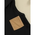 thumbnail image 5 of Bagilaanoe Newborn Baby Boys Summer One-pieces Contrast Color Sleeveless Hooded Jumpsuit 3M 6M 12M 18M Infant Romper Casual Clothing, 5 of 8