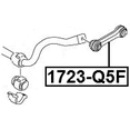 thumbnail image 2 of Febest FRONT STABILIZER LINK / SWAY BAR LINK # 1723-Q5F OEM 8K0411317D, 2 of 2