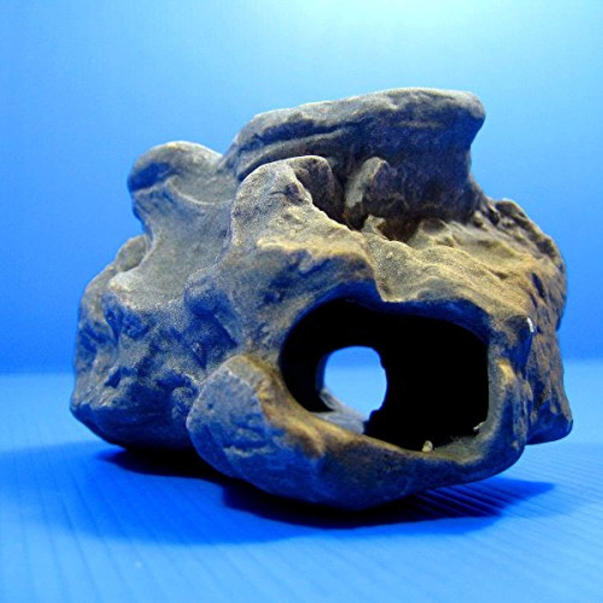 DR. MOSS Cichlid Stone Ceramic Aquarium Rock Cave Decor Fish Tank F923C ... Moss On Rocks In Aquarium