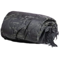 Farm Blue Camping Blankets - Light, Water-Resistant, Puffy, Travel Blanket -Camping Blanket for Hiking, Backpacking, Picnic, Beach, Car, and  Sports – 82” x 57” Survival Gear - Black Camo