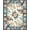 Coral, Pattern 4, variant on ODIKA 4'x6' Machine Washable Non-Slip Area Rug, Vintage Jar with Decorative Lattice and Botanical Embellishments High Traffic Rug, Beige, 122987