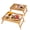 Natural, variant on 2 Pack Bamboo Bed Tray Table with Folding Legs,Breakfast Trays,Serving Tray,Laptop Tray for Working,Food Snack Tray for Bed and Sofa(Natural)