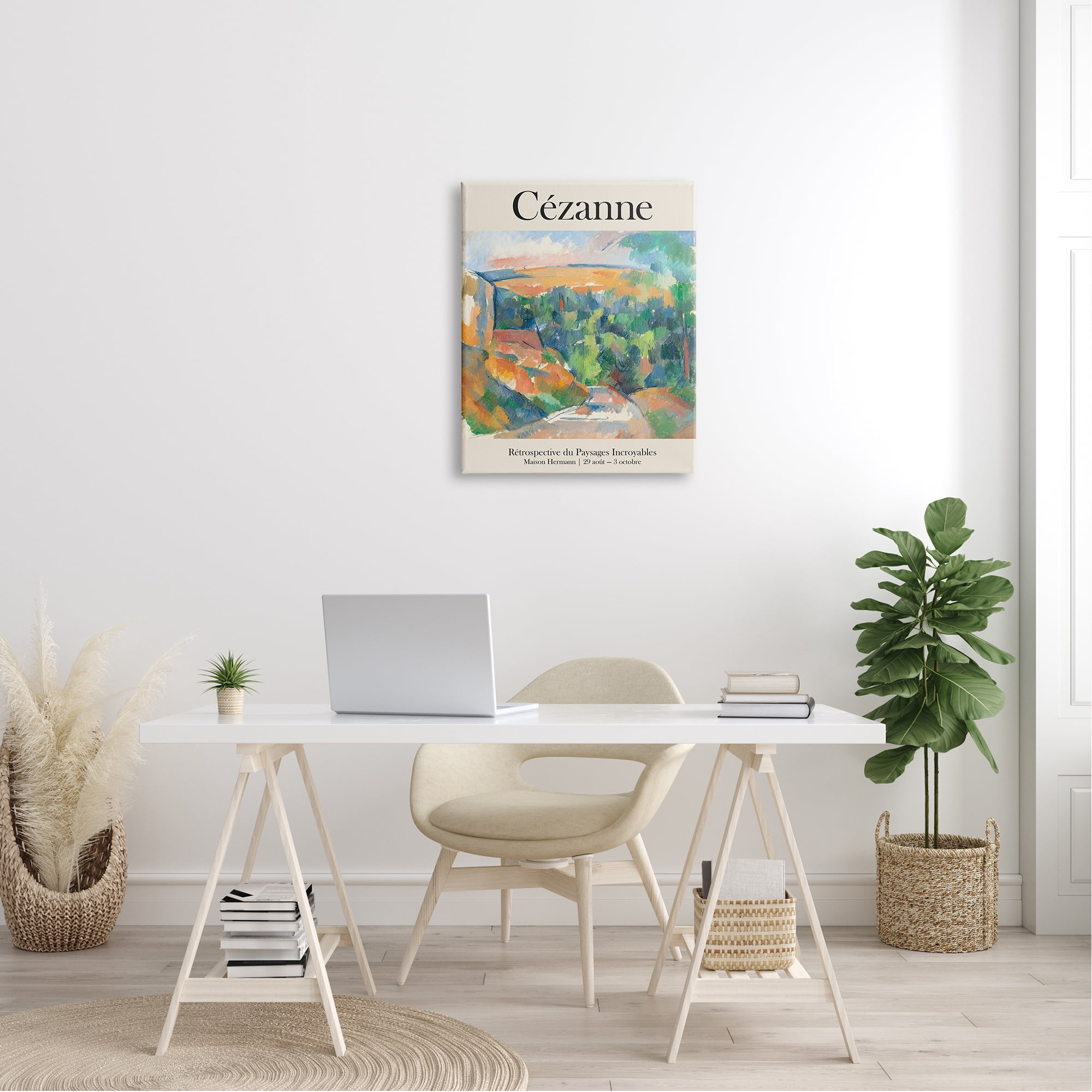 Stupell Industries Traditional Cezanne Landscape Painting Exhibition Poster , 24 x 30, Design by Jacob Green