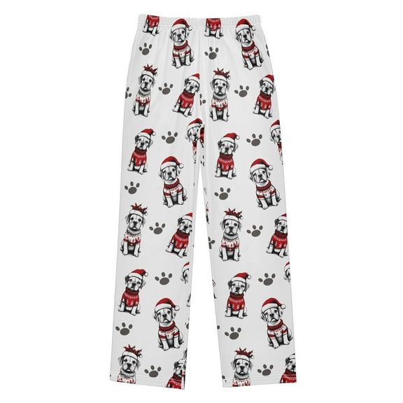 joogoo Dog Christmas Pajama Pants Pj Bottoms Sleepwear Lounge L