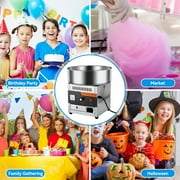 Commercial Cotton Candy Machine - 1000W Electric Cotton Candy Maker with 3500RPM Motor, Stainless Steel Bowl, Perfect for Home, Parties, Carnivals & Events