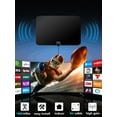thumbnail image 1 of Antena HDTV 4K con alcance de 1680 millas, antena digital amplificada para interiores con HD1080P DVB-T2 para receptor de señal de TV, 1 of 15