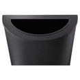 thumbnail image 3 of Safco Half Round Receptacle in Black, 3 of 7