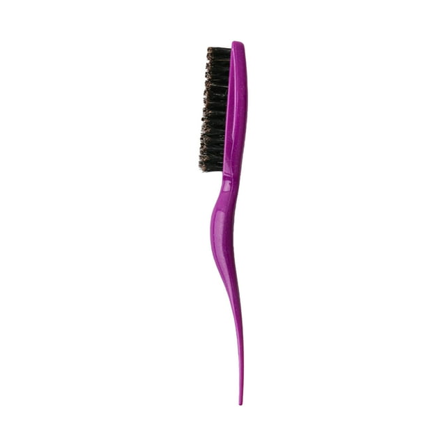 Vogacara Peine para el cabello con cerdas de jabalí, diseño ergonómico, cepillo para el cabello, masajeador para el cuero cabelludo, herramienta de Cuidado del cabello plastico morado Vogacara CE011934-03B
