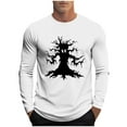 thumbnail image 2 of Blusas y camisas de manga larga y cuello redondo para hombre, moda informal, estampado, deportivas, de manga larga y cuello redondo, blusas, camisas, blusas para hombre, poliéster, 2 of 5