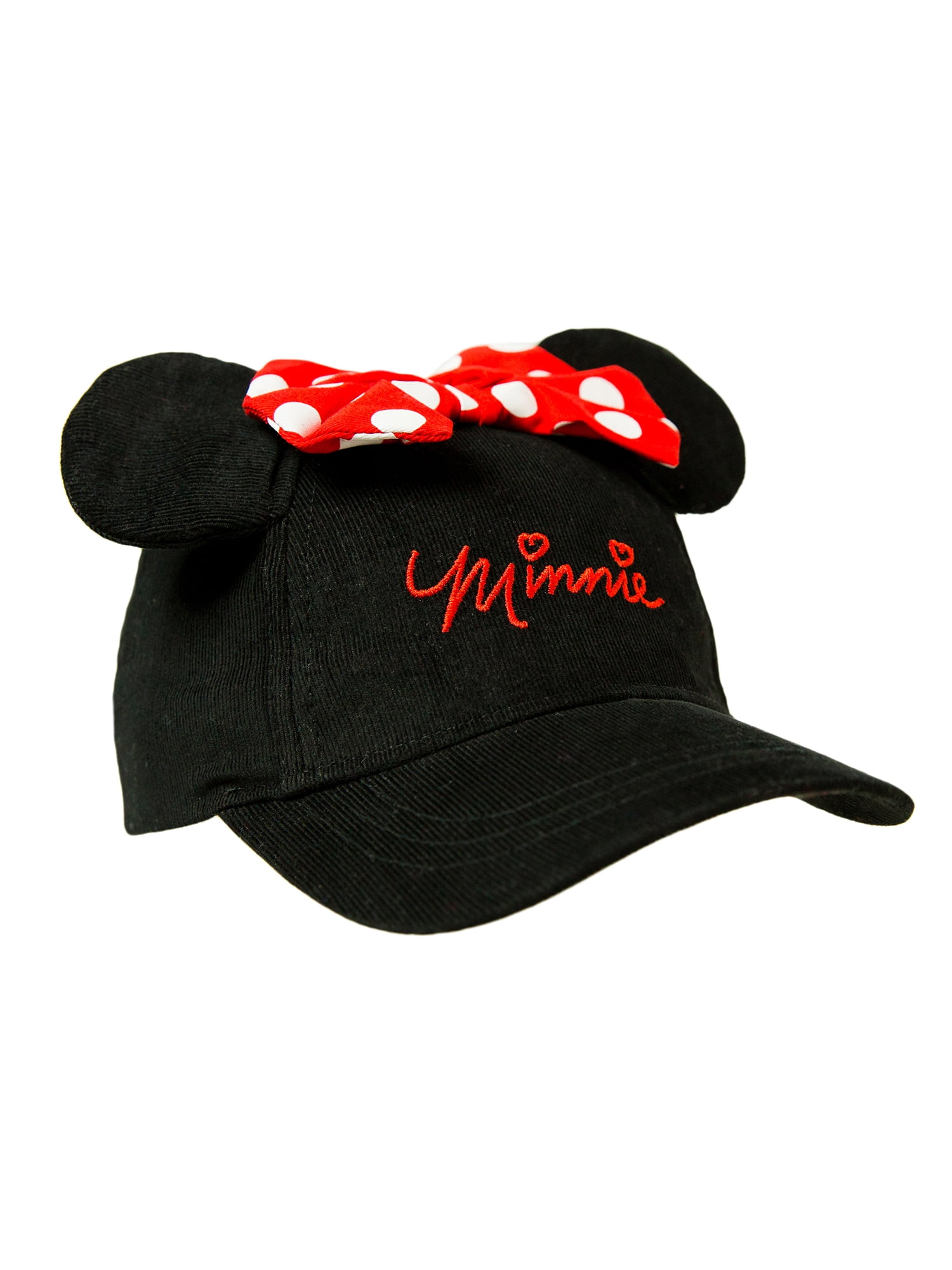 DISNEY MINNIE MOUSE Infant Baby Adjustable Baseball Cap Hat Blue Red Bow NEW NWT 
