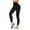 Black, variant on Women's Stretchy High Waist Push Up Yoga Leggings - Scrunch Butt Lift Fitness Pants for Running