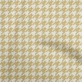 thumbnail image 1 of oneOone Rayon Beige Fabric Houndstooth Diy Clothing Quilting Fabric Print Fabric By Yard 56 Inch Wide, 1 of 4