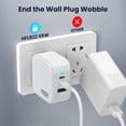 thumbnail image 6 of 65W USB C Charger, 3 in 1 GaN Fast Charging Charger, Support PPS PD 3.0 USB-C Wall Charger for Dell/iPhone Series/Tablet/Dell/Samsung Galaxy Series/Laptop etc with 3.28FT Cable-White, 6 of 7