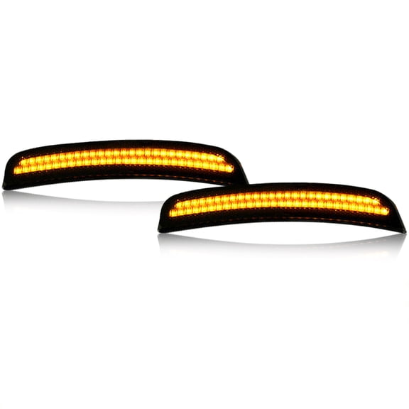 Smoked Front Amber LED Side Marker Lights Fit for 2015-2022 Dodge Charger