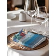 thumbnail image 6 of Blue Starfish Beach Cloth Napkins Set of 6 Reusable Dinner Napkins, Summer Conch Coral Coastal Wood Grain Cocktail Napkin Washable Table Napkins for Wedding/Holiday Party/Baby Shower 20"x20", 6 of 7