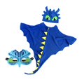thumbnail image 3 of Disfraz de dinosaurio/dragón para niños, lindo juego de accesorios de cosplay de dinosaurio para niñ, 3 of 5