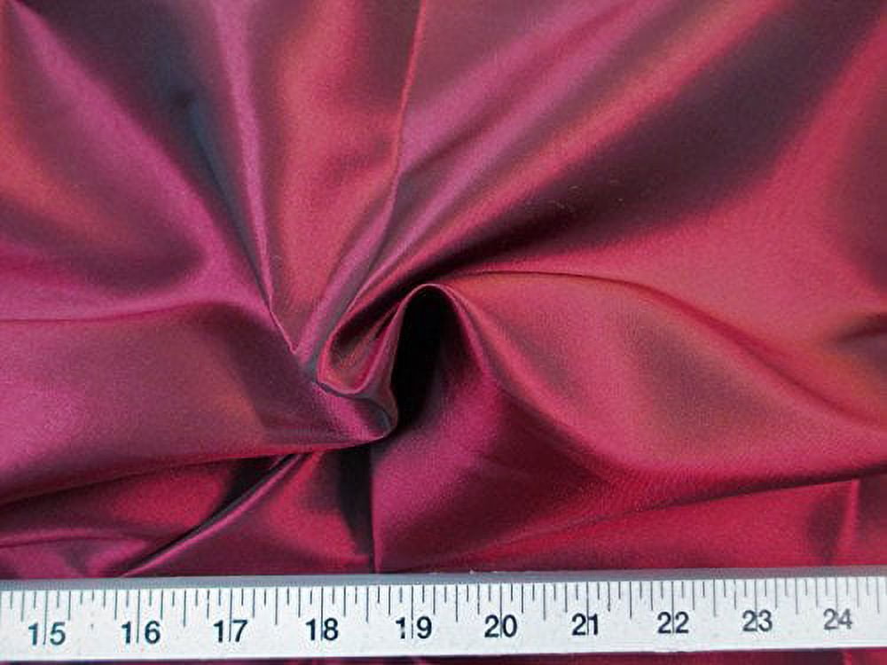 Paylessfabric Fabric Two Tone Iridescent Apparel Taffeta Burgundy Taf01
