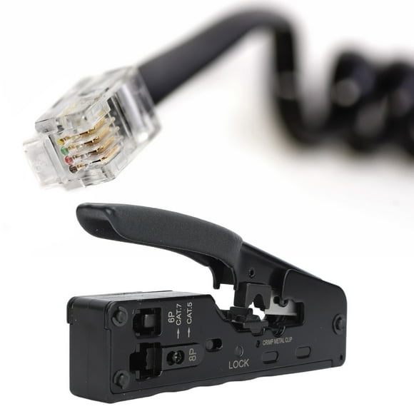 Ethernet Crimping Tool, RJ45 Crimp Tool Multifunctional Lightweight For Cat5 Cat5e Cat6
