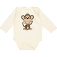 thumbnail image 3 of Inktastic Monkey Boys or Girls Long Sleeve Baby Bodysuit, 3 of 5