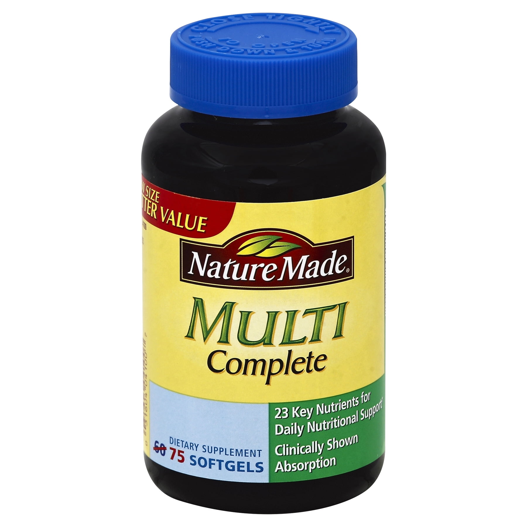 NATURE MADE Multi Complete, Softgels, 75.0 CT - Walmart ...