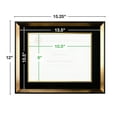 thumbnail image 2 of Excello Global Products Modern Photo Document Frame: 8.5x11 with Double Mat Graduation Diploma Certificate Holder Wall Frame (Gold) - EGP-HD-0332, 2 of 6