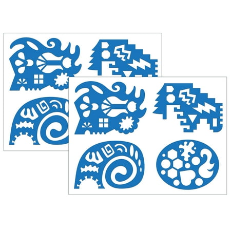 UPC: 0194629111855 | Roylco Unruly Rulers Stencils (8 Count)