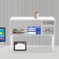 thumbnail image 4 of Modern Desktop Storage Organizer Home Office Desktop Bookshelf Holder Computer Rack Desk Organizer for Space Saving (white), 4 of 13