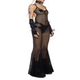 thumbnail image 3 of Femmes Combinaison Résille Sans Manches Licol Dos Nu Pure Clubwear, 3 of 6