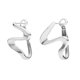 thumbnail image 1 of Pendientes de mujer Fina de acero inoxidable color oro rosa plata pulido mate pendientes colgantes para mujer chapados en oro rosa, 1 of 3