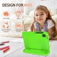 thumbnail image 3 of SUPNICE Kids Case for New Samsung Galaxy Tab A9 8.7 Inch 2023 with Built-in Screen Protector&Handle Stand - Shockproof Light Weight EVA Cover for SM-X110/X115/X117 2023&A7 Lite SM-T220/T225/T227,Green, 3 of 9