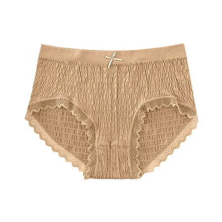 

Dtydtpe underwear women Lace Panties For Womens Leopard Print Bikini Underwear Half Back Coverage Panties Khaki