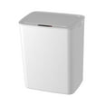 thumbnail image 3 of Papelera Automática Macarena Papelera de Basura Estrecha Bote de Basura de 14L Blanco Sin Contacto, 3 of 8