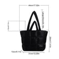thumbnail image 2 of Large Capacity Puffy Handbag Casual Quilted Tote Bag Shoulder Bag Women, 2 of 5