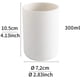thumbnail image 2 of 2 vasos para dientes, soportes para cepillos de dientes de baño, vaso, vaso de plástico de 300ml (blanco y blanco), 2 of 5