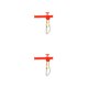 thumbnail image 3 of Eigraketly Paquete de 10 anzuelos de balance de pescado anzuelos de liberación anti-bobinado divisor de gancho accesorios de pesca de gran tamaño regalos Rojo/L 2piezas Eigraketly CBP361717, 3 of 6