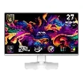 thumbnail image 1 of Monitor 27 msi mag 272qpw qd-oled x28 0.3ms 280hz wqhd gamer qd oled blanco anti-glare freesync, 1 of 5