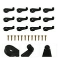 thumbnail image 3 of 50 Pcs Glass Retainer Clips Mirror Cabinet Door Retainer Clips with Screws, 3 of 7