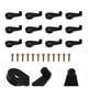 thumbnail image 3 of EeaseMX Clips de retención de vidrio de 50 pcs espejo de la puerta del gabinete de la puerta del gabinete con tornillos, 3 of 7