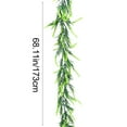 thumbnail image 3 of AYktou 5.7 Ft Christmas Garlands, Artificial Lavenders Rattans Multi-Purpose Fake Plants Vines Garland, Wedding Party DIY Wreaths Fireplace S Door Hanging Xmas Festival Party Table Decor, Green, 3 of 9