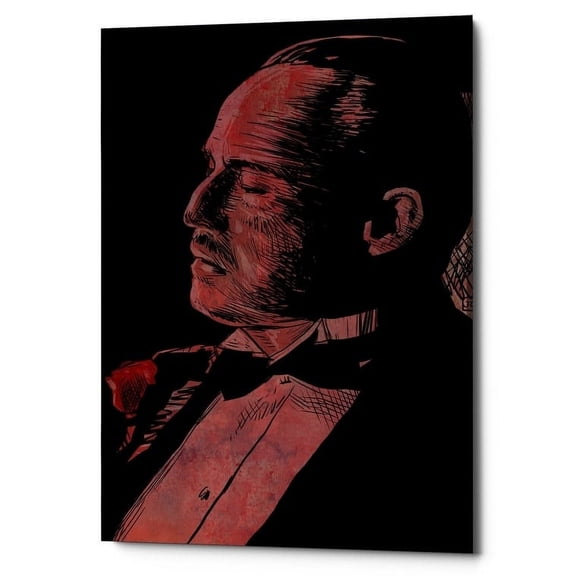 Epic Graffiti  "Brando-Godfather" by Giuseppe Cristiano, Giclee Canvas Wall Art, 12"x18" 26" x 40"