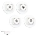 thumbnail image 1 of Household Plastic Self-Adhesive Pulley 360° Rotating Transport Rollers 4 Pieces, 1 of 5