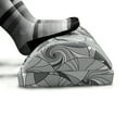 thumbnail image 5 of Grey Foot Rest, Doodle Circles with Spiral Stripes Illustration of Abstract Round Twirl Motifs, Non-Slip Backing Ergonomic Memory Foam Leg Support for Office, Grey and Pale Grey, by Ambesonne, 5 of 5