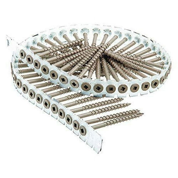 Senco Wood Screws - Steel Finish, General Use - 800 Pack, 2-1/2 In